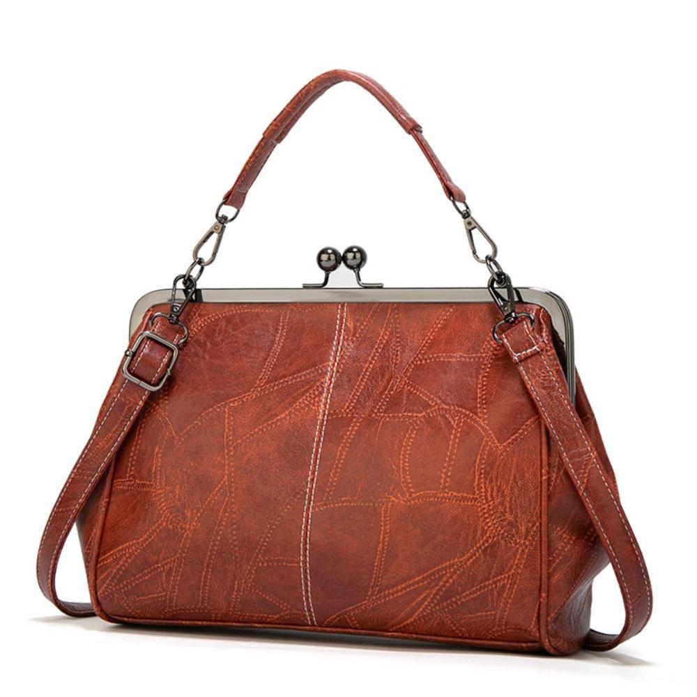 Borsa vintage con chiusura a bacio