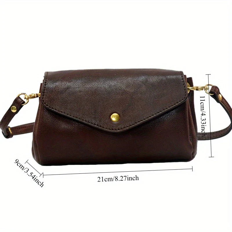Nuova borsa a tracolla da donna in vera pelle