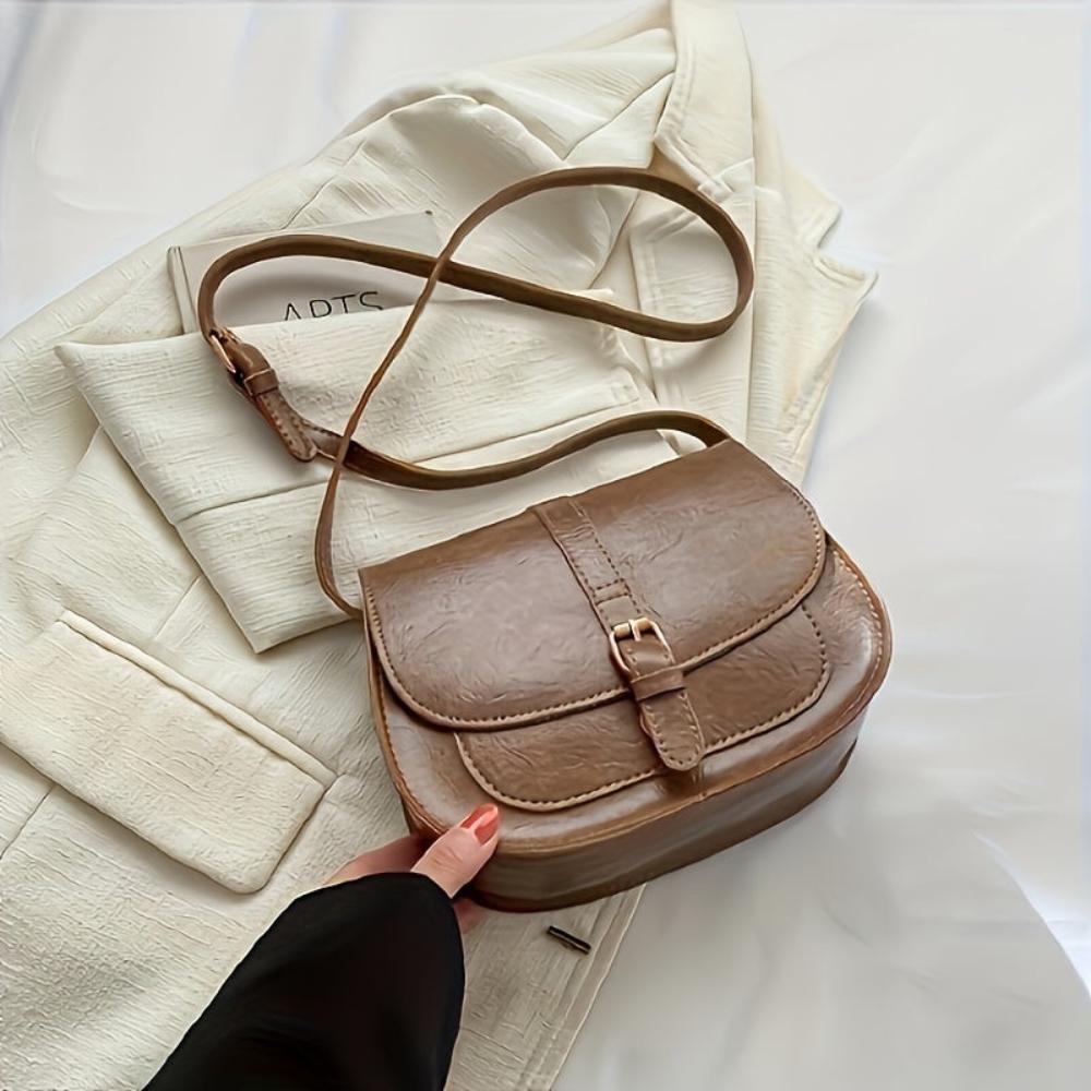 Borsa a tracolla Evelyn Classic Saddle