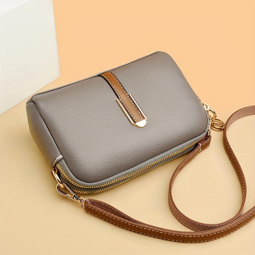 Borsa a tracolla Mila Litchi in rilievo