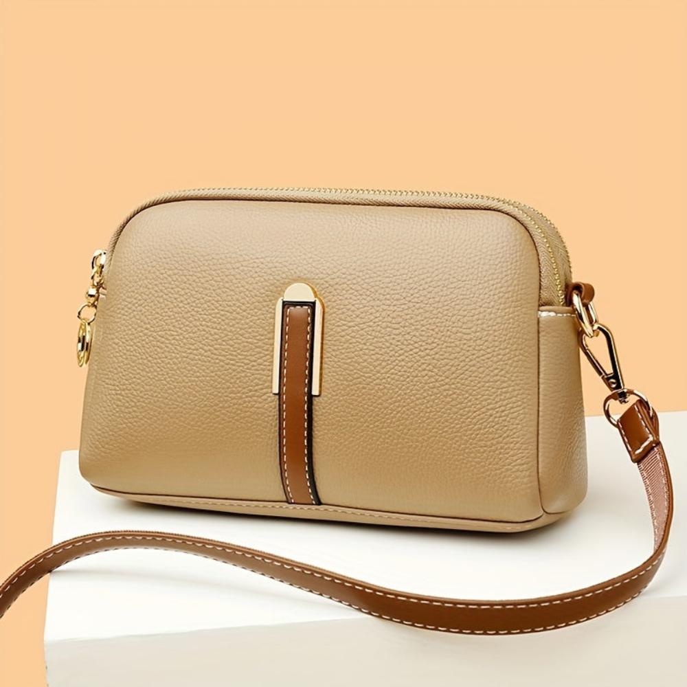 Borsa a tracolla Mila Litchi in rilievo