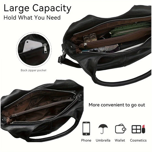 Elegante borsa a tracolla da donna in vera pelle