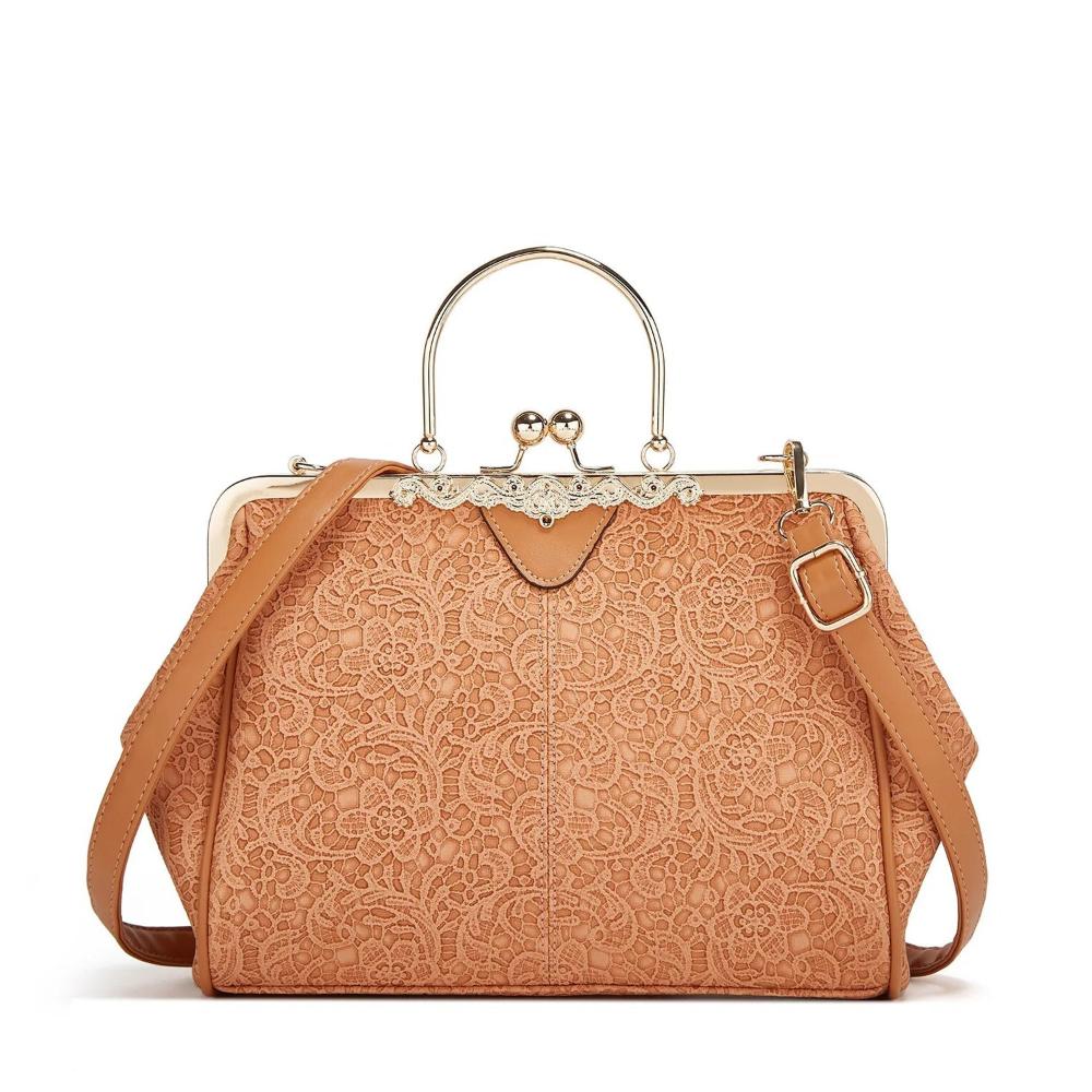 Borsa vintage con chiusura a bacio