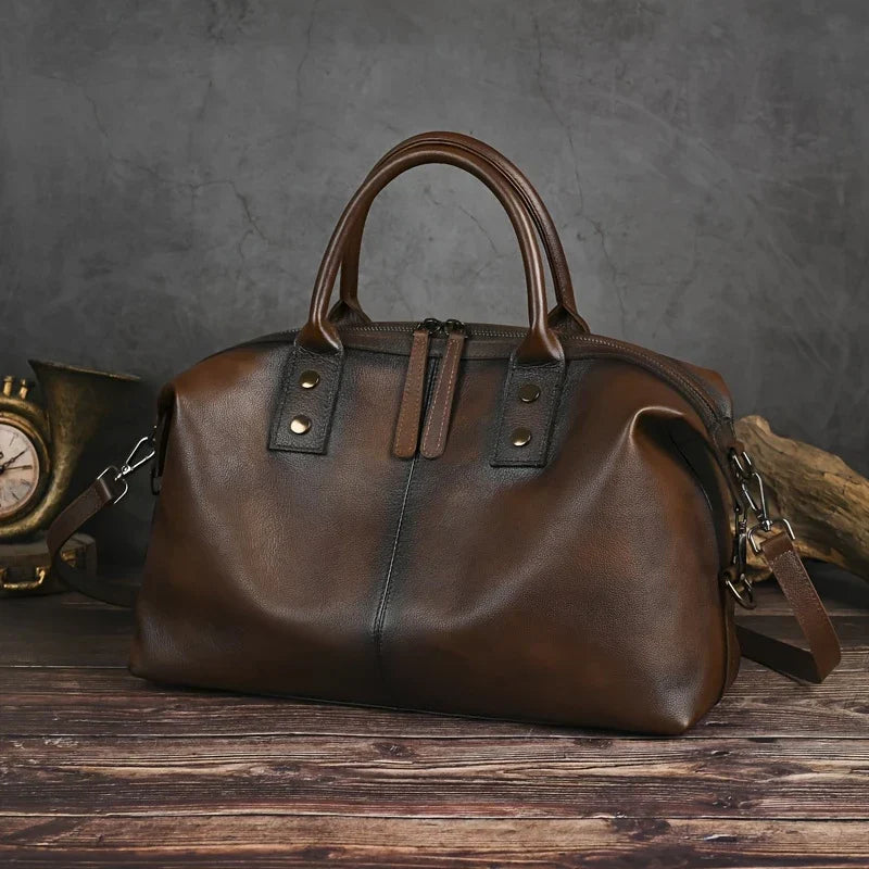 Borsa vintage in vera pelle per donna