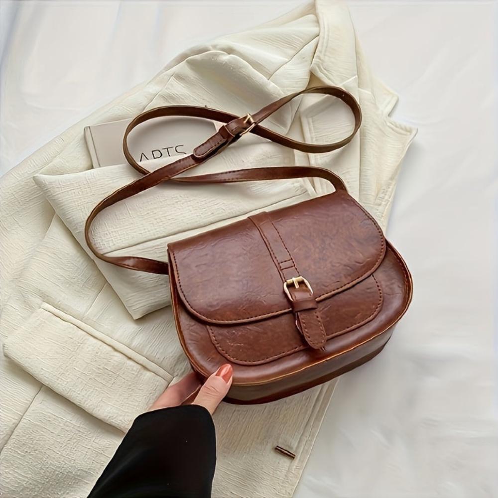 Borsa a tracolla Evelyn Classic Saddle