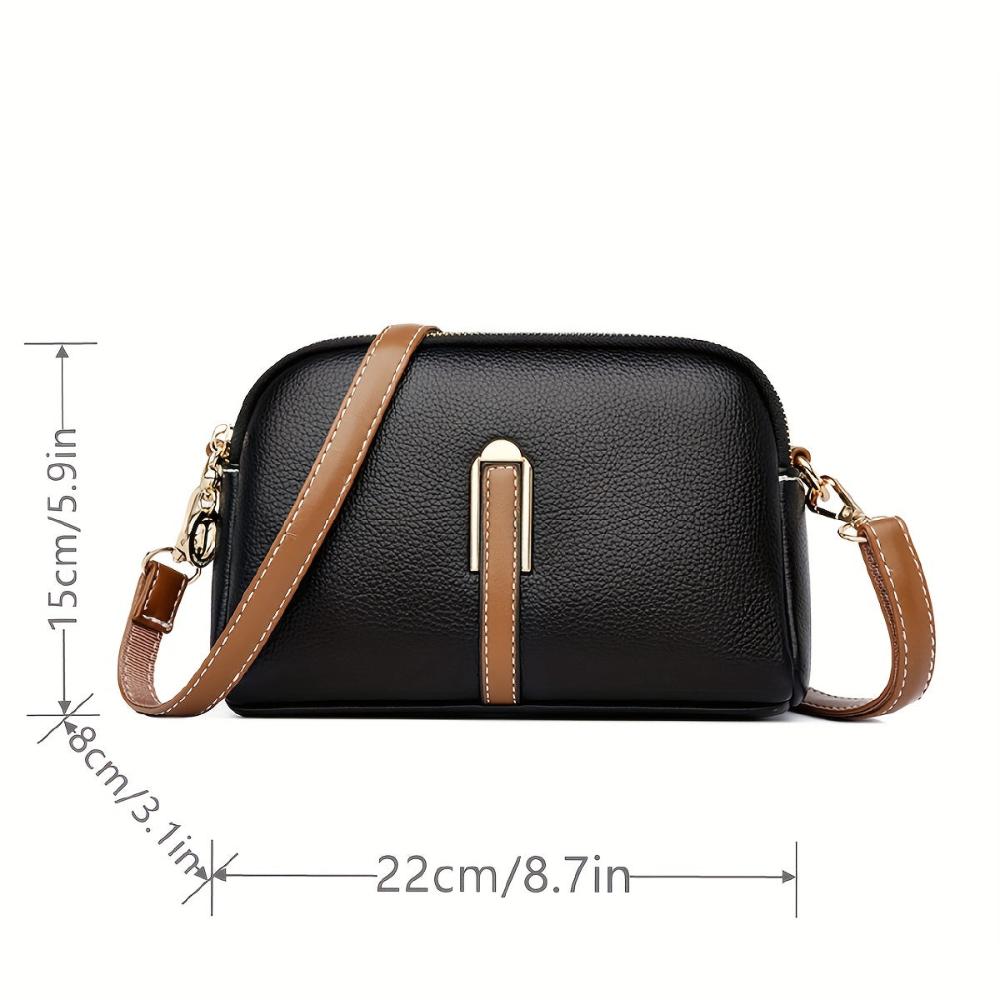 Borsa a tracolla Mila Litchi in rilievo