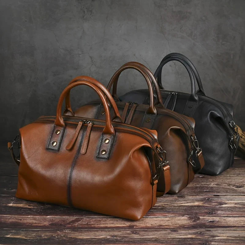 Borsa vintage in vera pelle per donna