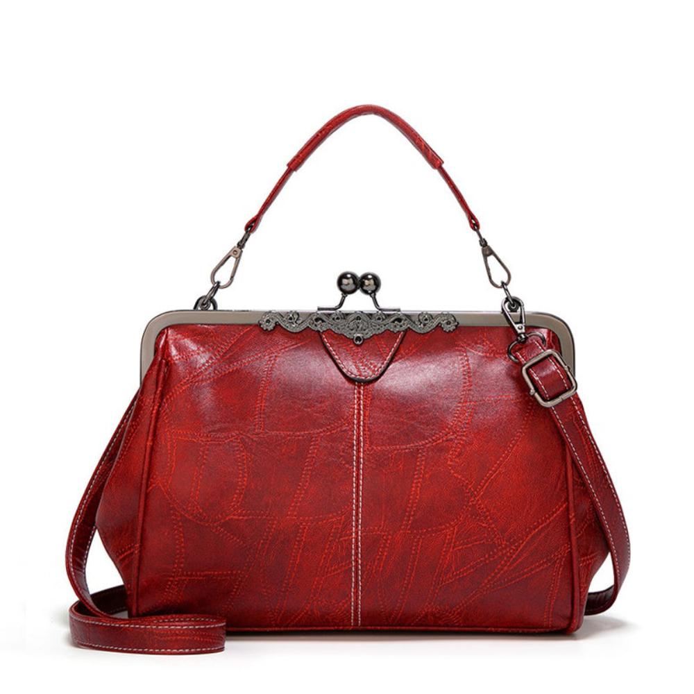 Borsa vintage con chiusura a bacio