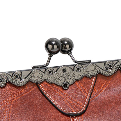 Borsa vintage con chiusura a bacio