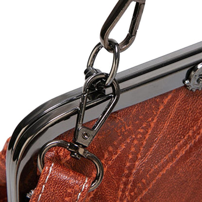 Borsa vintage con chiusura a bacio
