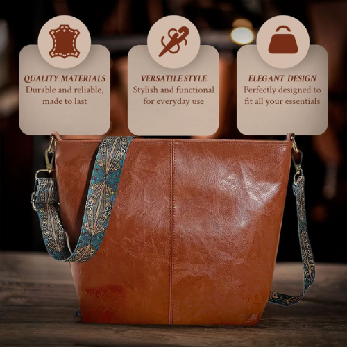 Chelsey's Vintage Charm | Borsa a tracolla in pelle 