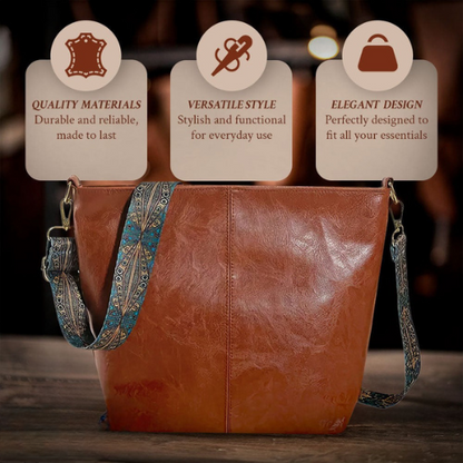Chelsey's Vintage Charm | Borsa a tracolla in pelle 