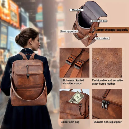 Zaino in pelle per donna
