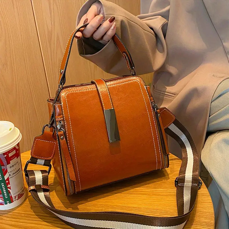 Borsa a tracolla retrò con tracolla regolabile