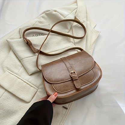 Borsa a tracolla Evelyn Classic Saddle
