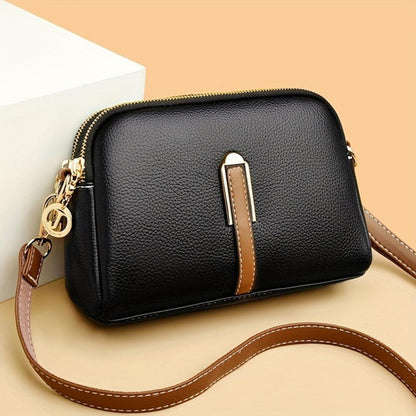 Borsa a tracolla Mila Litchi in rilievo