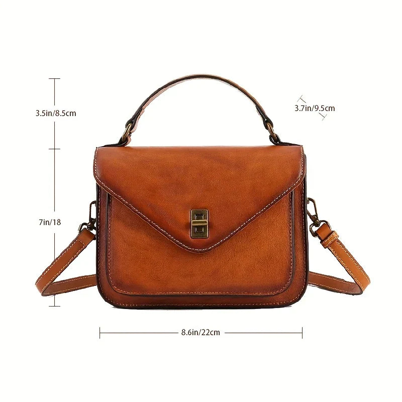 Borsa a tracolla retrò da donna in vera pelle