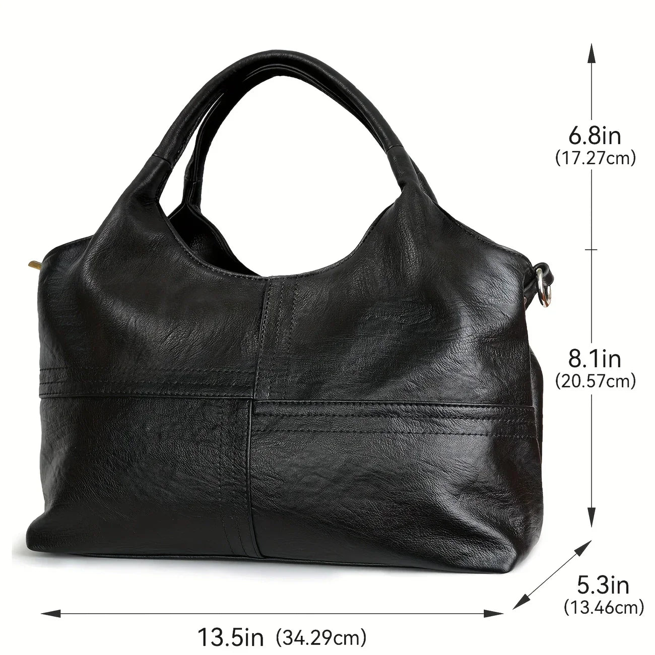 Elegante borsa a tracolla da donna in vera pelle