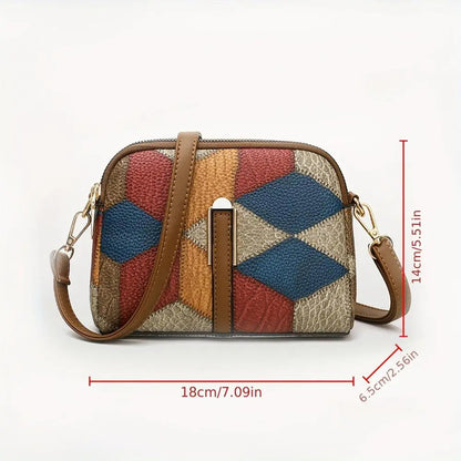 Mini borsa a tracolla Luna Patchwork