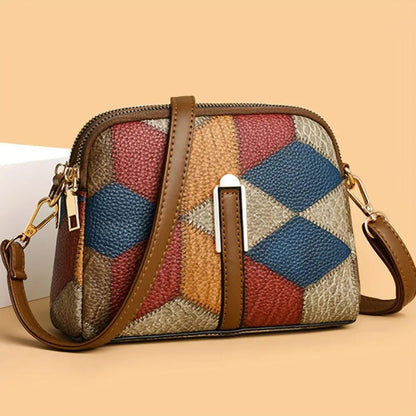 Mini borsa a tracolla Luna Patchwork