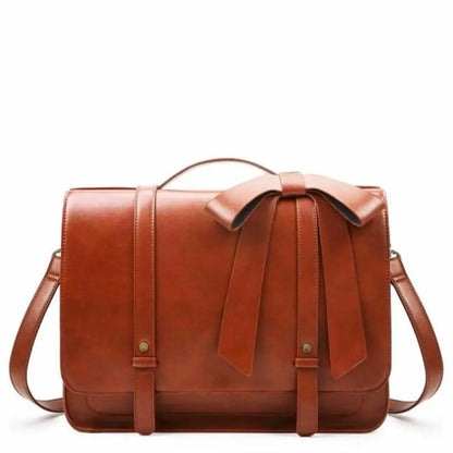 Borsa a tracolla vintage con fiocco