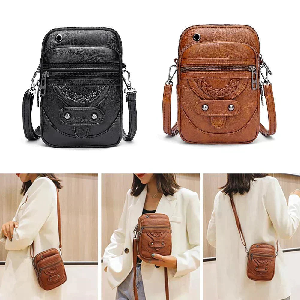 L'eleganza vintage di Vellana | Borsa a tracolla in pelle