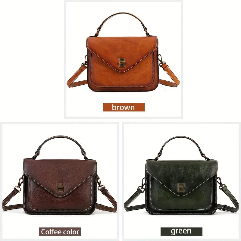 Borsa a tracolla retrò da donna in vera pelle