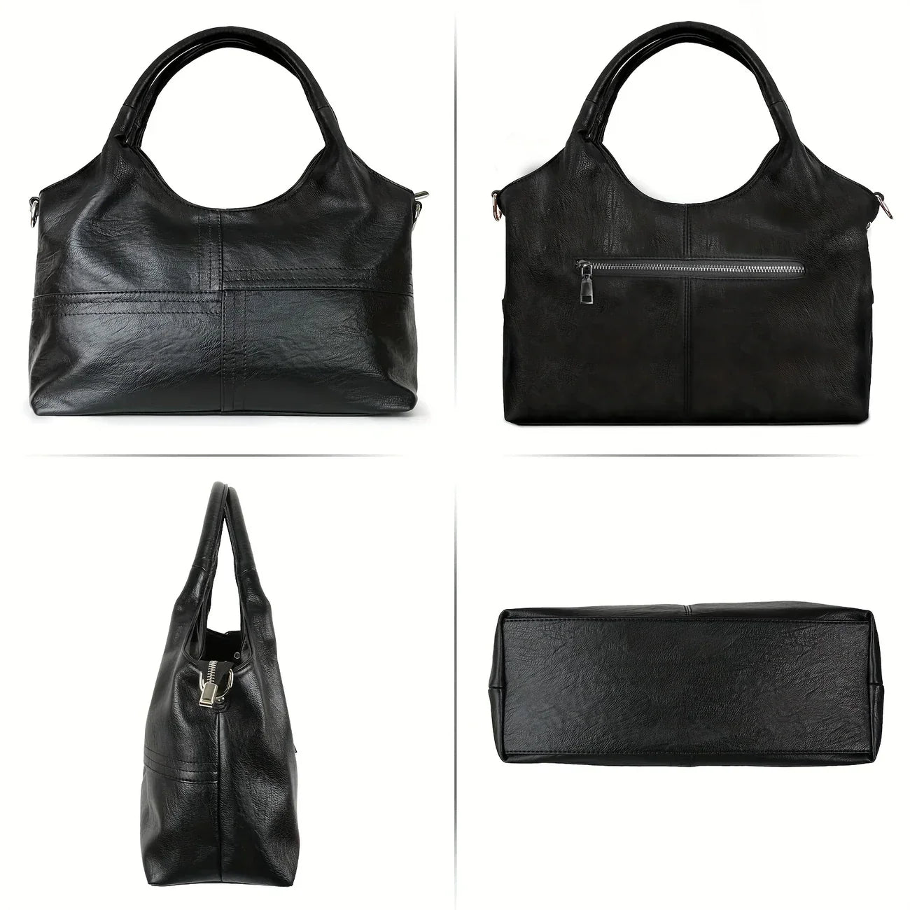 Elegante borsa a tracolla da donna in vera pelle