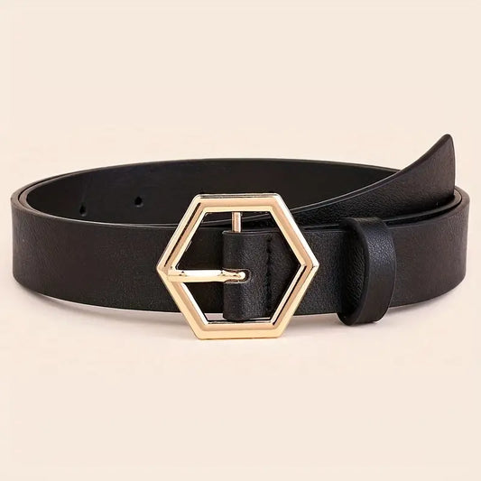Fine line - Cintura classica da donna realizzata in vera pelle