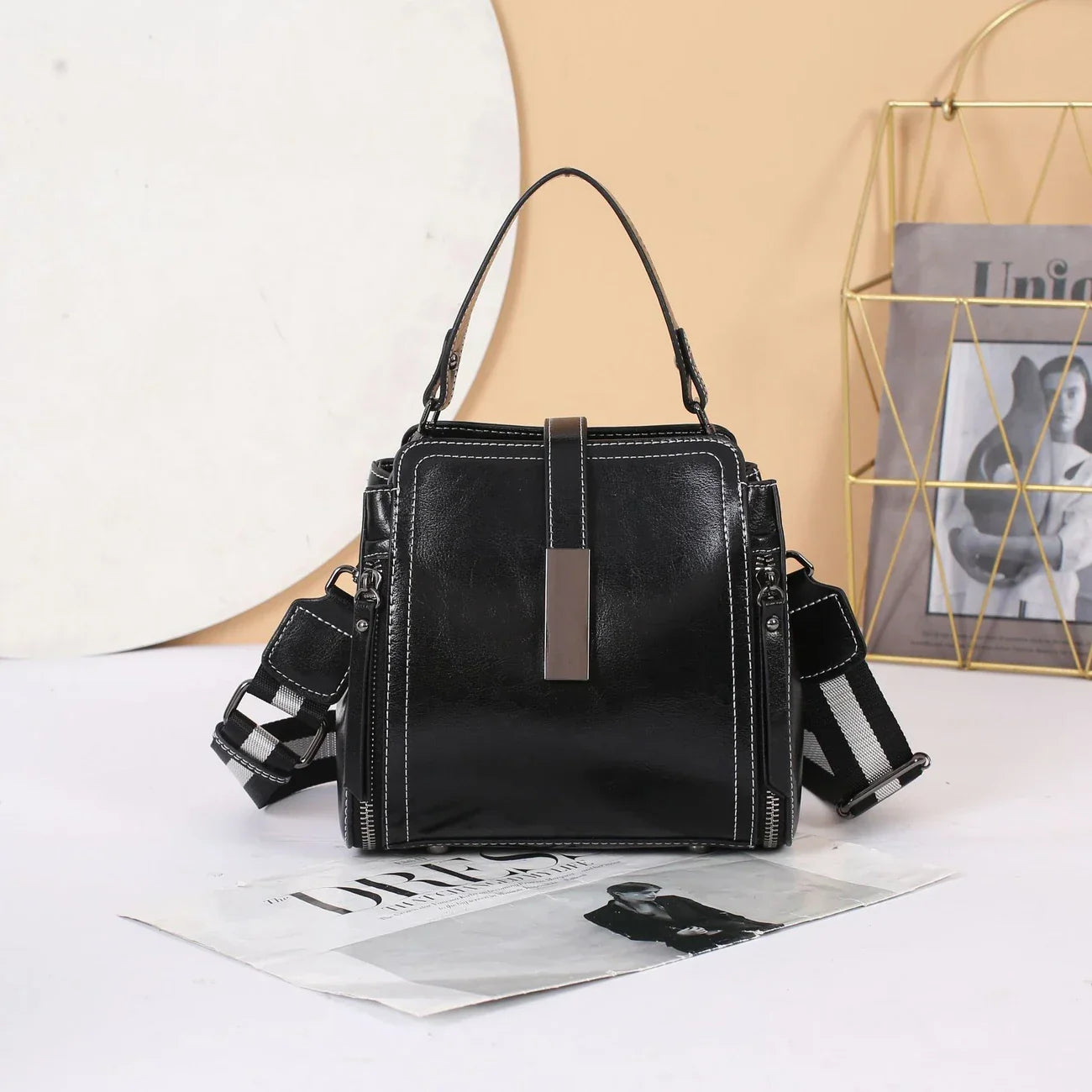 Borsa a tracolla da donna in vera pelle