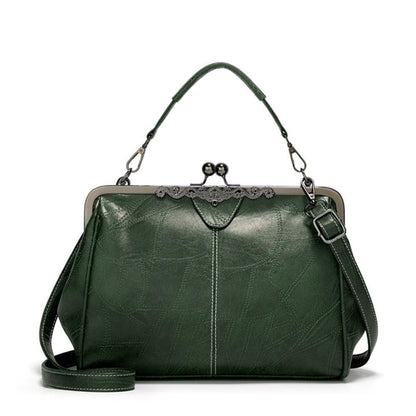 Borsa vintage con chiusura a bacio