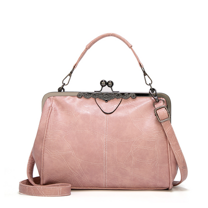 Borsa vintage con chiusura a bacio