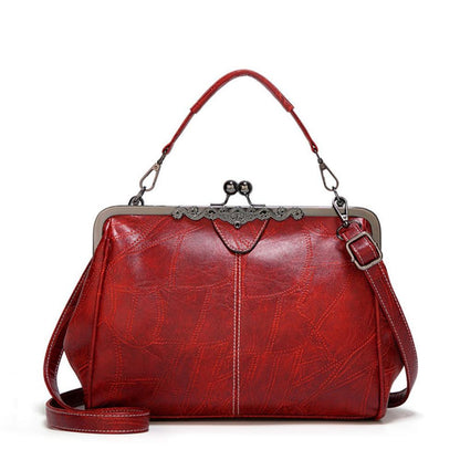 Borsa vintage con chiusura a bacio