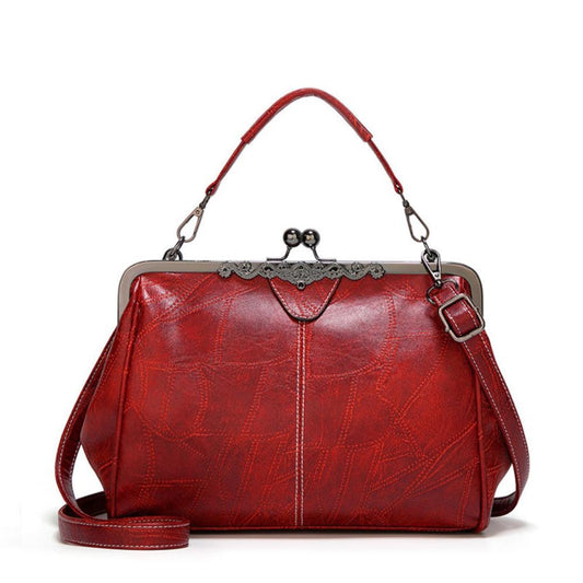 Borsa vintage con chiusura a bacio